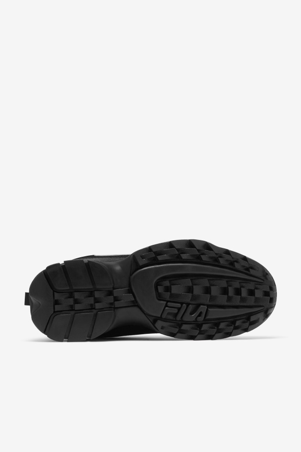 Kids\' Disruptor 2 Black/White/Red Fila UK