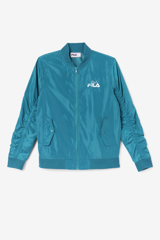 Fila UK Mav Bomber Jacket Deep Lake