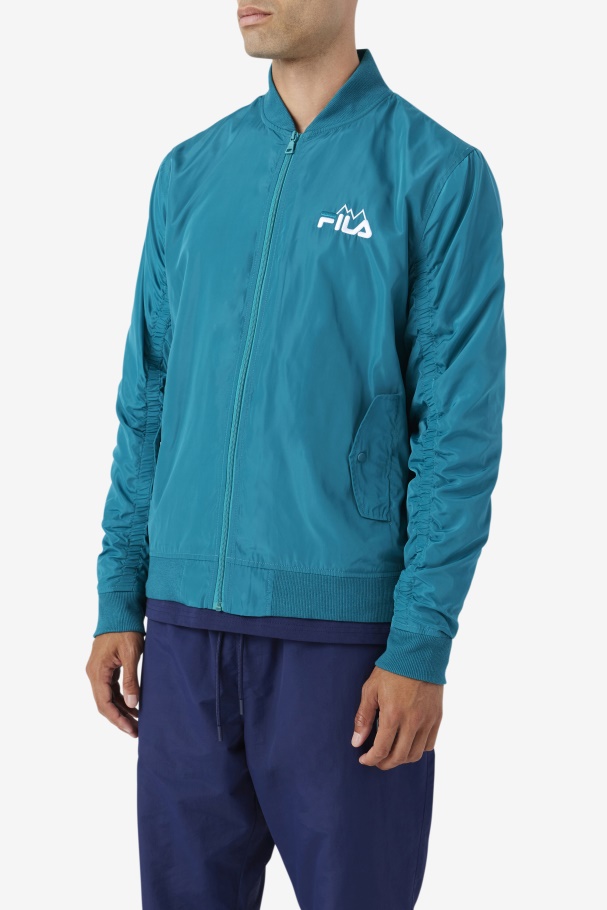 Fila UK Mav Bomber Jacket Deep Lake