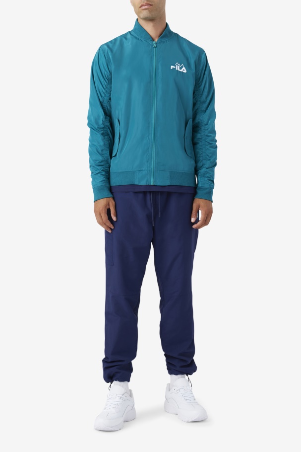 Fila UK Mav Bomber Jacket Deep Lake
