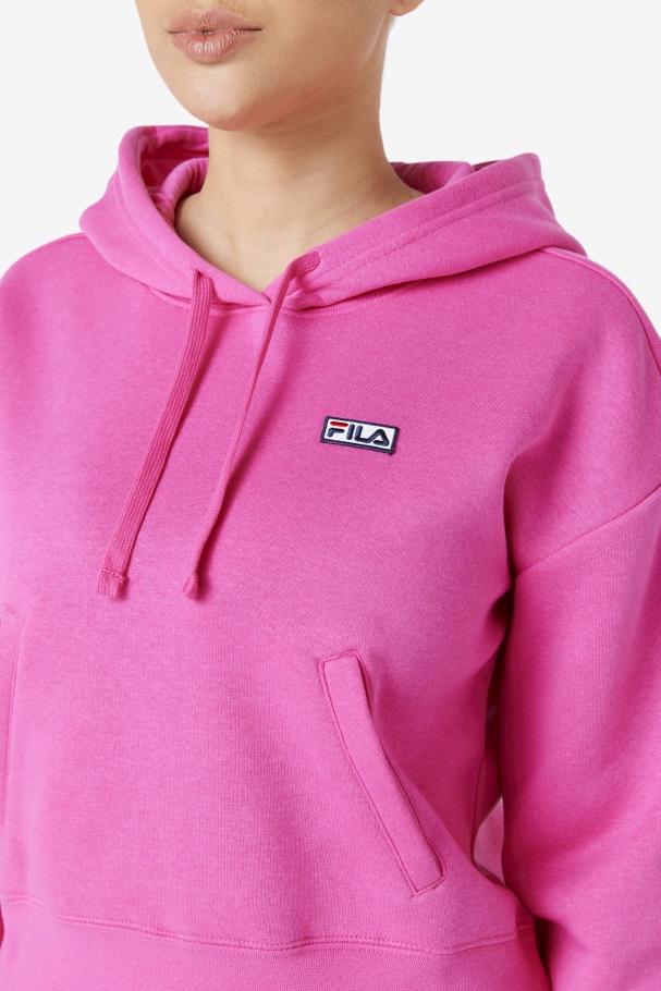 Pink Glow Fila UK Marina Hoodie