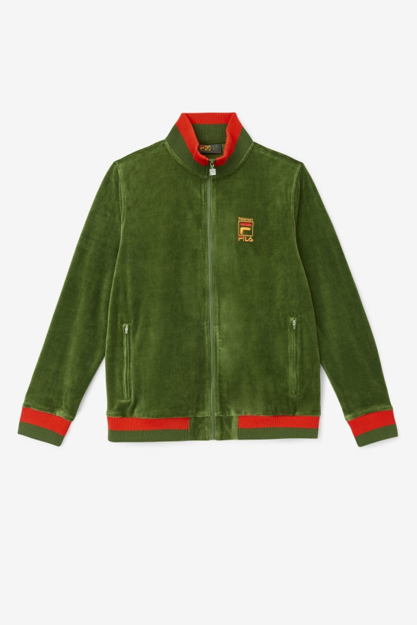 Douglas Fir/Poppy/Desert Sun Fila UK Fila UK X Paterson Velour Jacket