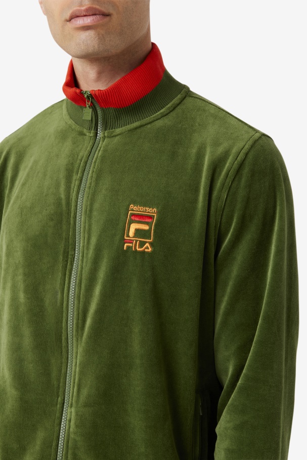 Douglas Fir/Poppy/Desert Sun Fila UK Fila UK X Paterson Velour Jacket