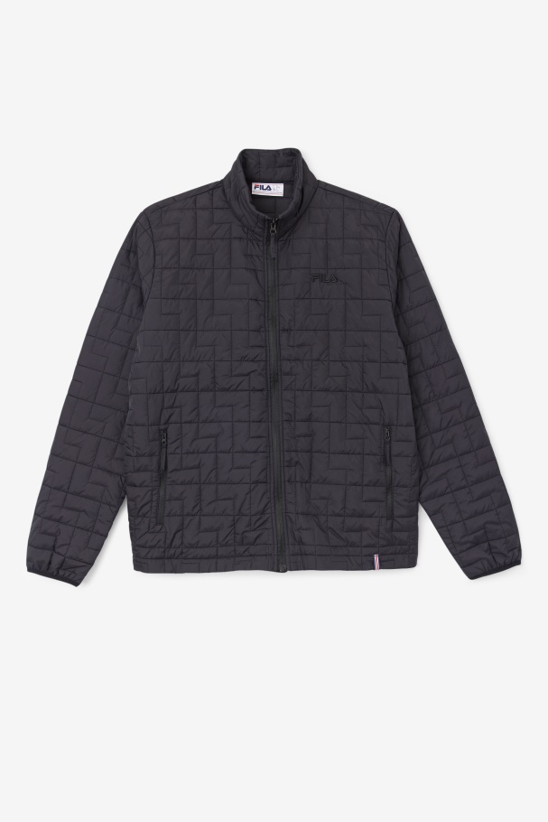 Black Commuter Jacket Fila UK
