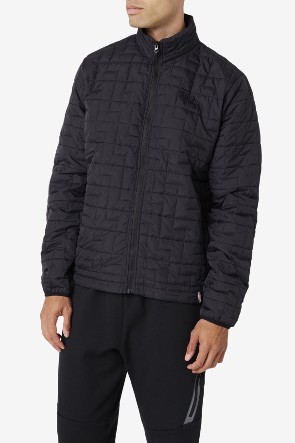 Black Commuter Jacket Fila UK