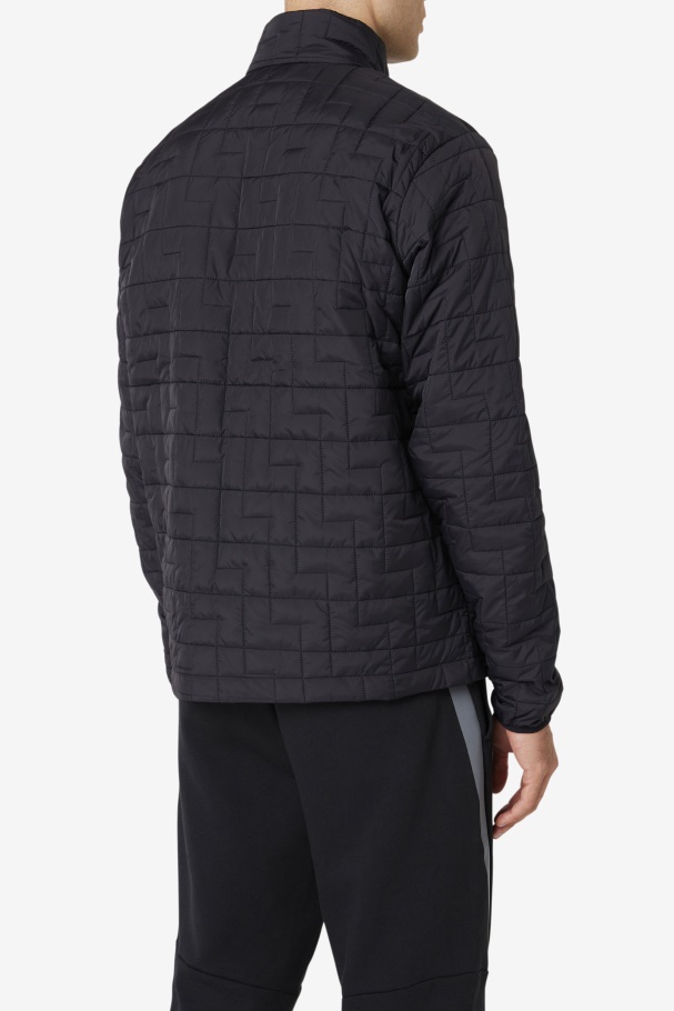 Black Commuter Jacket Fila UK