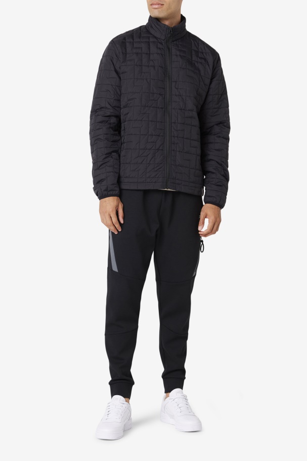 Black Commuter Jacket Fila UK