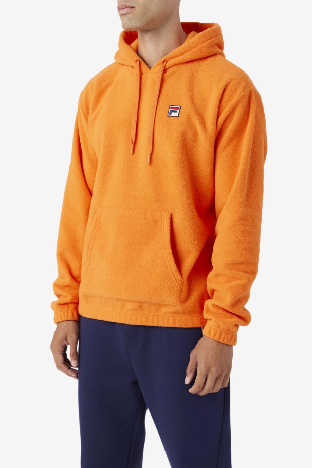 Fila UK Orange Finn Fleece Hoodie