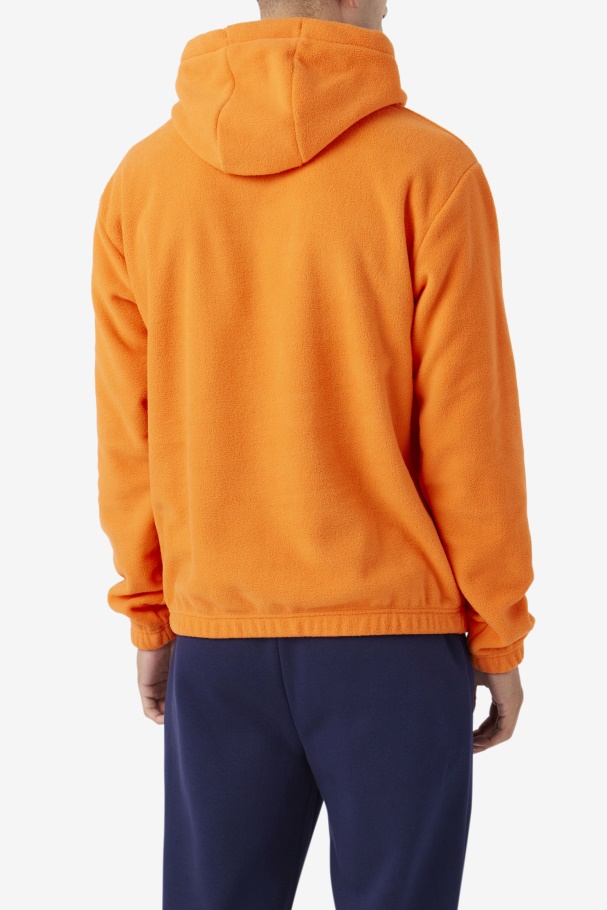 Fila UK Orange Finn Fleece Hoodie