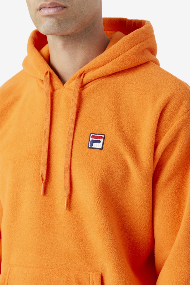 Fila UK Orange Finn Fleece Hoodie