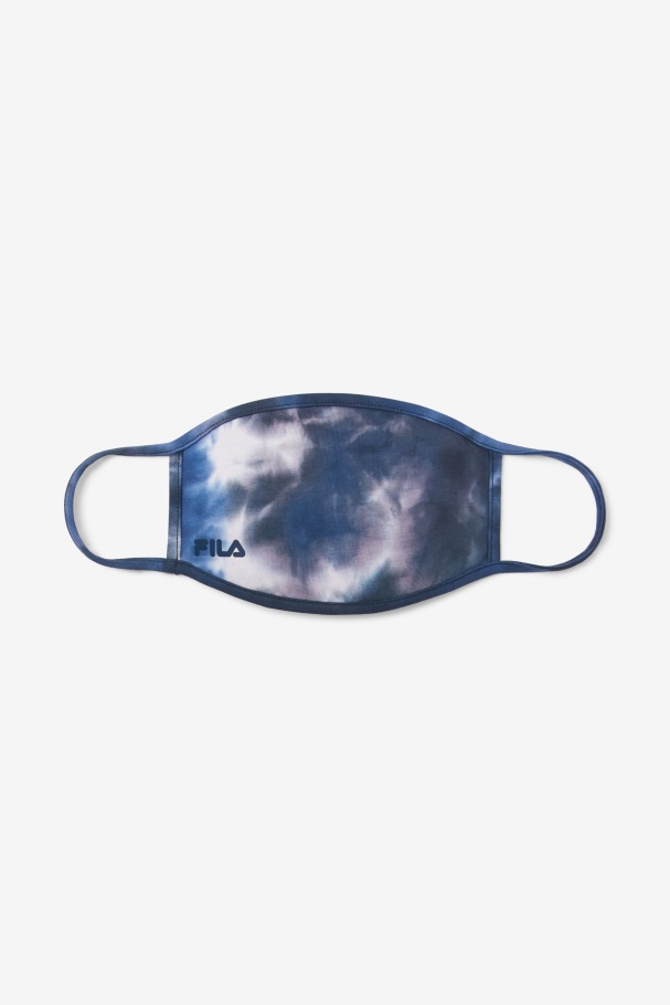 Fila UK Blue Tie Dye Navy Tie Dye Face Mask