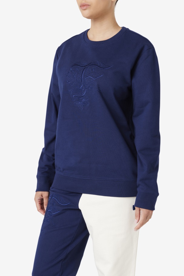 Izabella Sweatshirt Fila UK Navy
