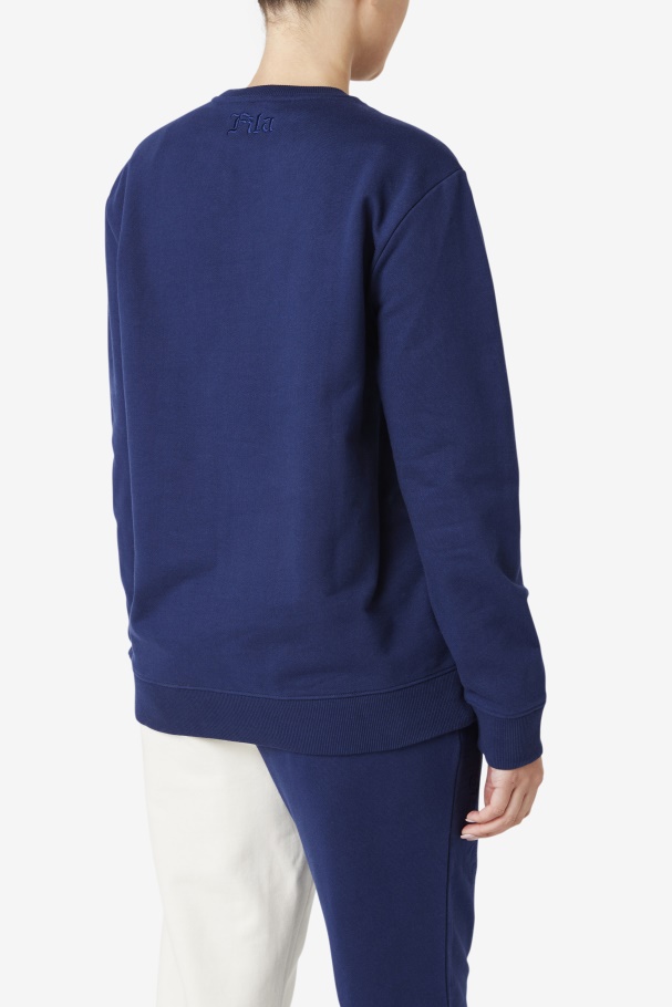 Izabella Sweatshirt Fila UK Navy