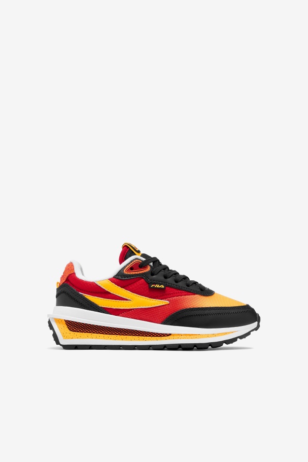 Big Kids' Renno Black/Red/Gold Fila UK