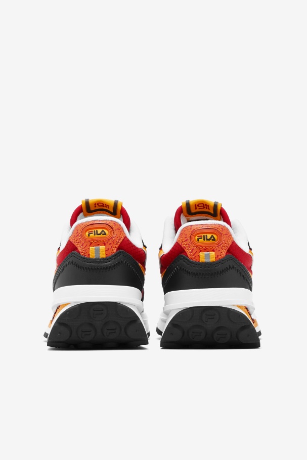 Big Kids\' Renno Black/Red/Gold Fila UK