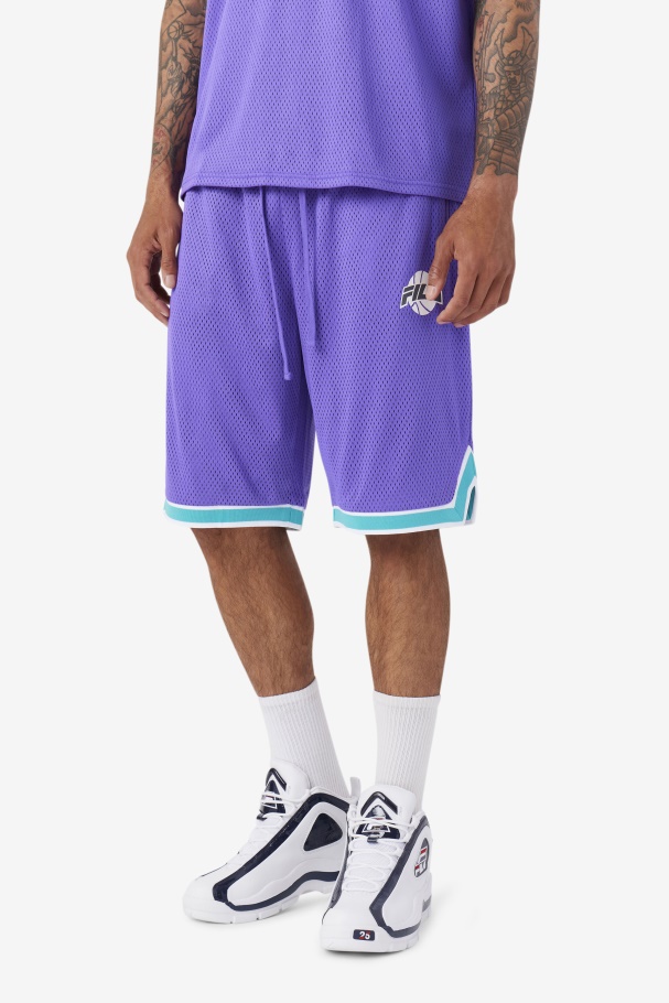 Purple/Ceramic/White/Shadow Ovi Basketball Short Fila UK