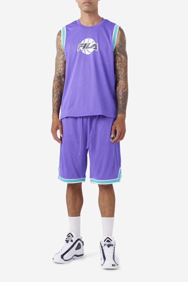 Purple/Ceramic/White/Shadow Ovi Basketball Short Fila UK