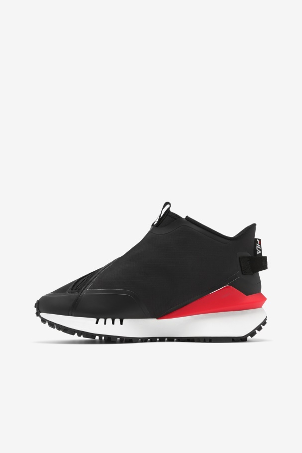 Black/Red/White Women\'s Space Runner Fila UK