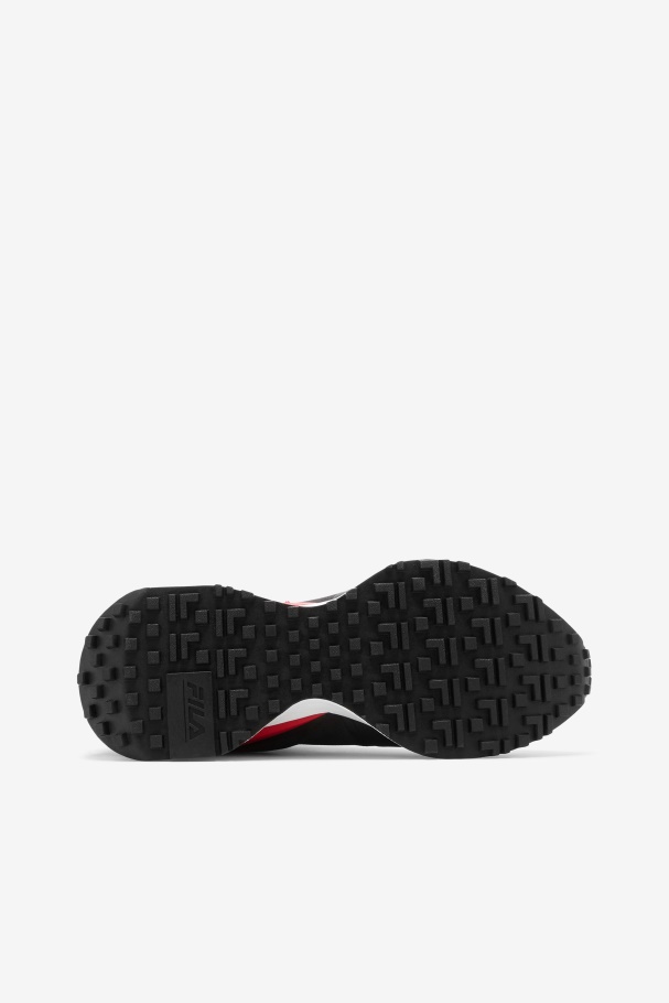 Black/Red/White Women\'s Space Runner Fila UK