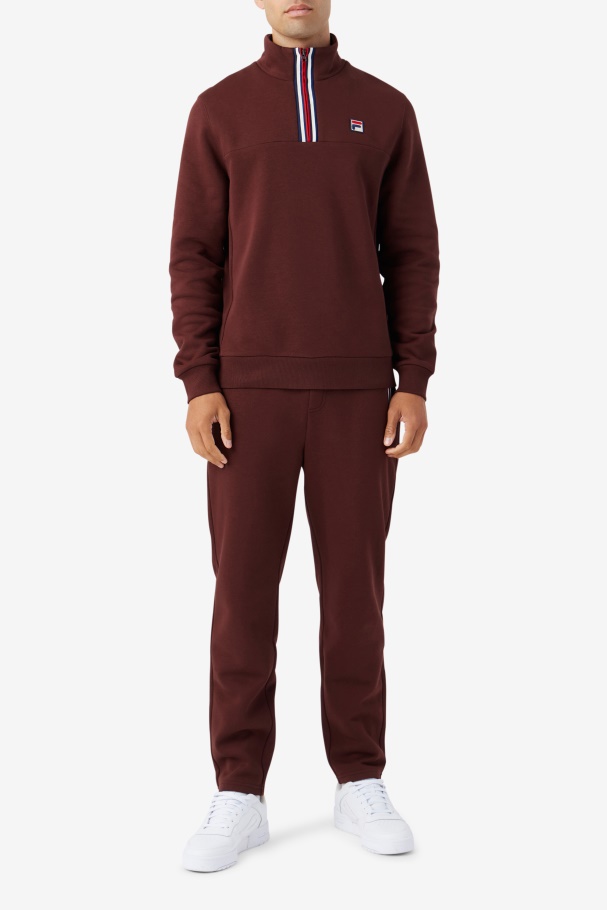 Brown Stone Weston Half Zip Fila UK