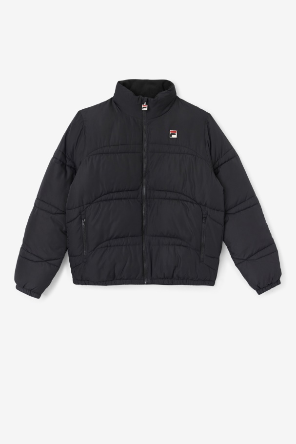 Elias Puffer Jacket Black Fila UK