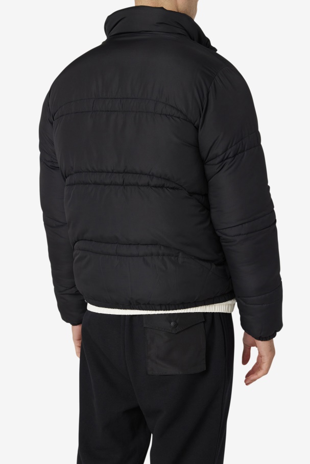 Elias Puffer Jacket Black Fila UK