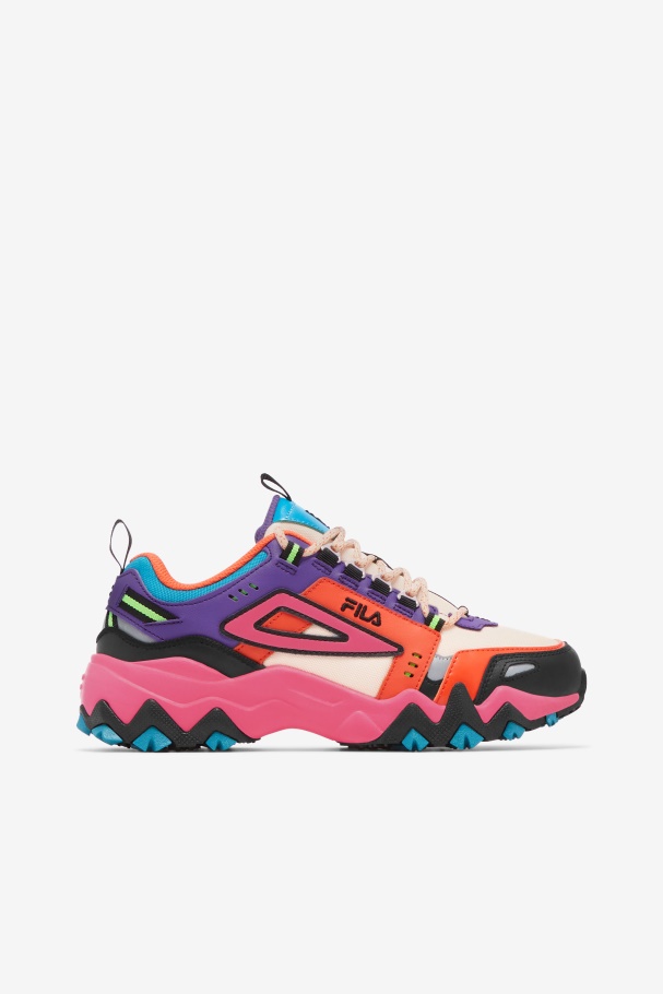 Women's Oakmont Tr Fila UK Ecru/Camellia Rose/Purple