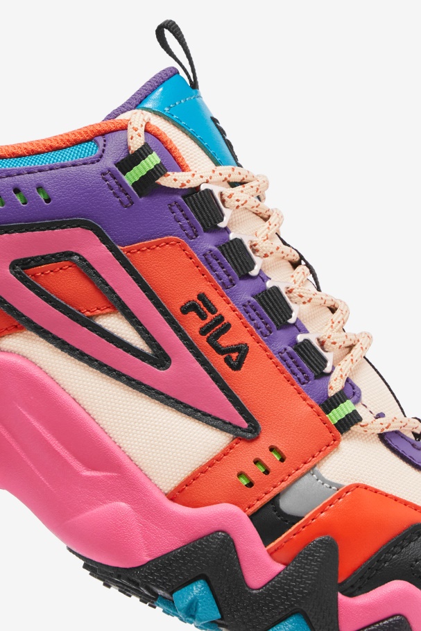Women\'s Oakmont Tr Fila UK Ecru/Camellia Rose/Purple