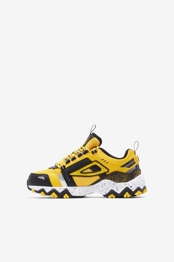 Fila UK Lemon/Black/White Big Kids\' Oakmont Tr