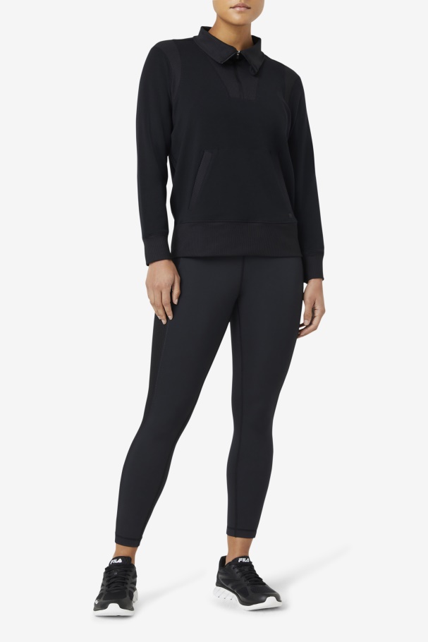 Fila UK Black Forza Texture High Waist Legging