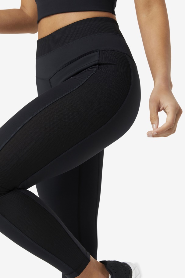 Fila UK Black Forza Texture High Waist Legging