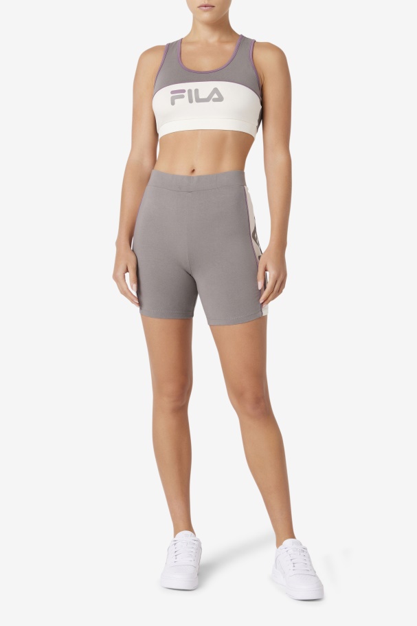 Brushed Nickel Fila UK Davina Bike Short