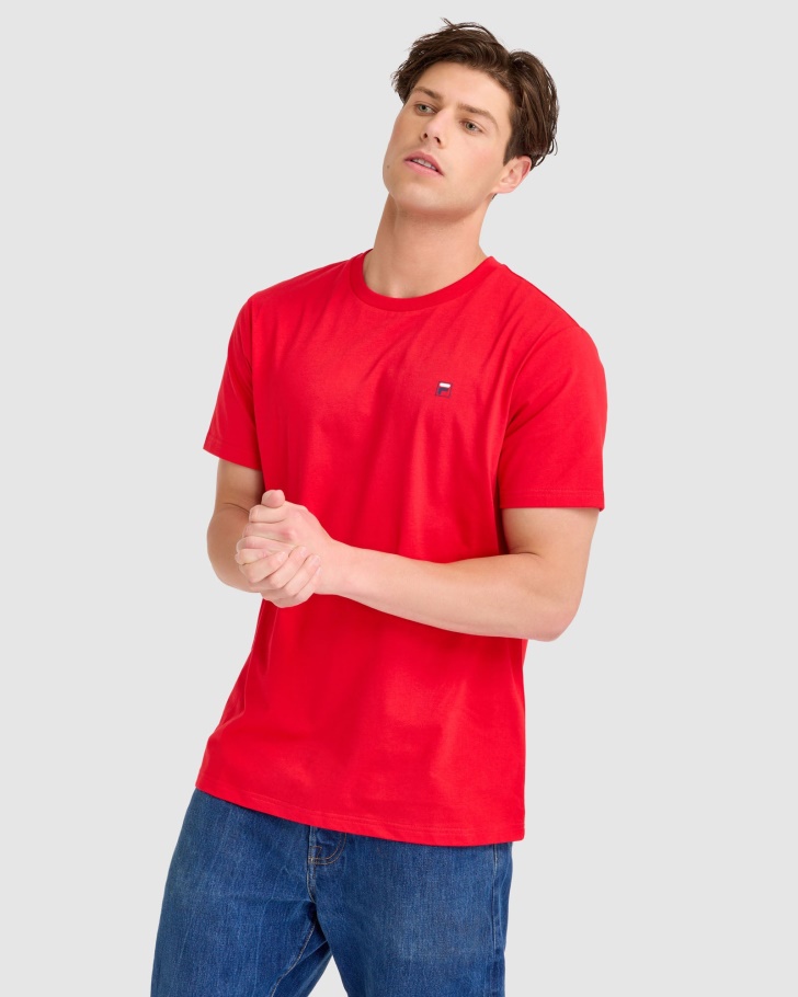 Aaron Tee Red Fila UK