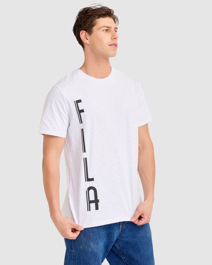 Markus Tee Light Grey Marle Fila UK