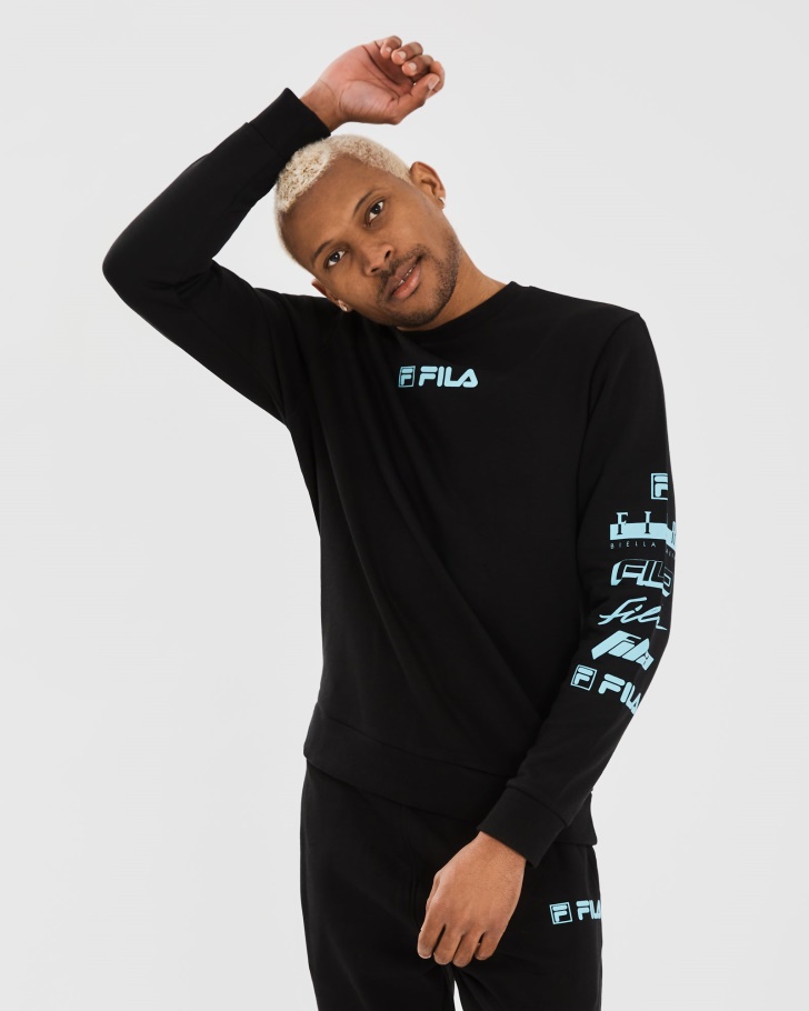 Fila UK Men's Daldy Crew Black