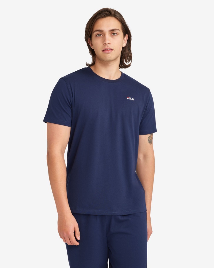 Men's Basic Tee Fila UK New Navy