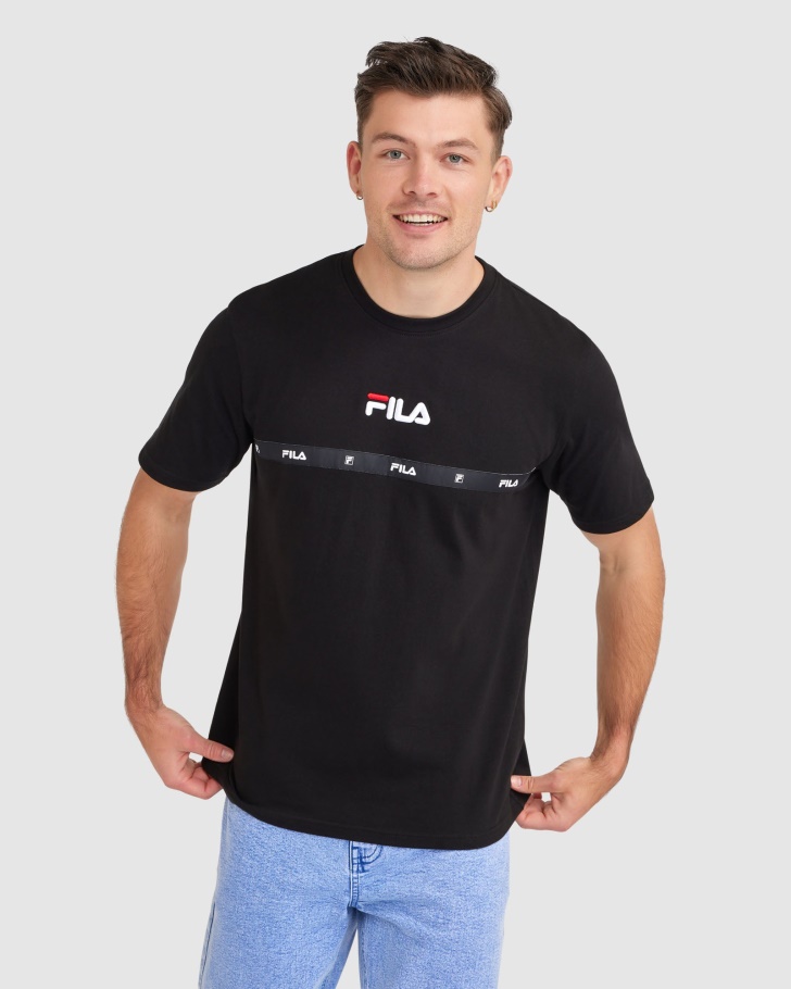 Fila UK Black Men's Valour Tee