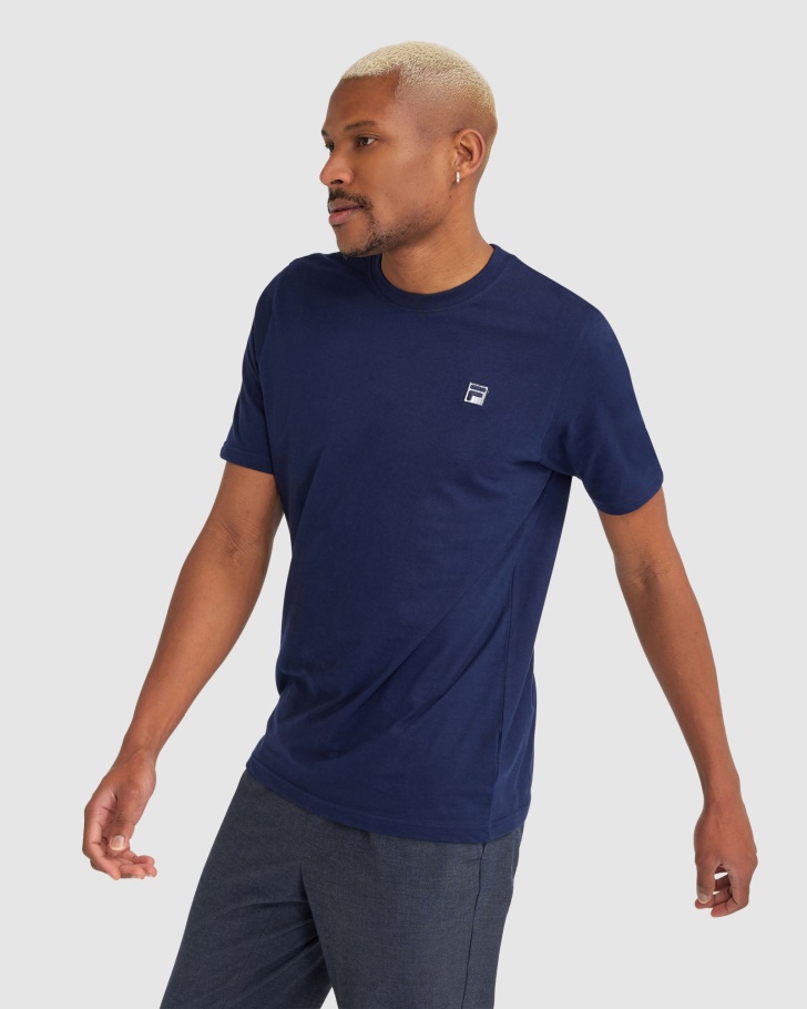 Fila UK Men's Lattie Tee Navy