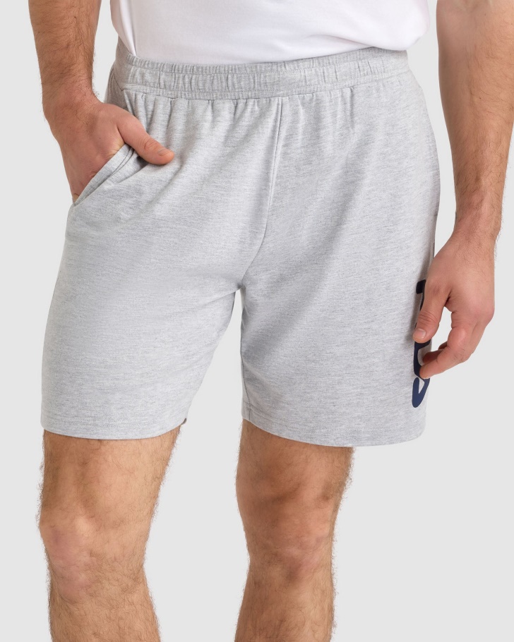 Unisex Boston Shorts Grey Marle Fila UK