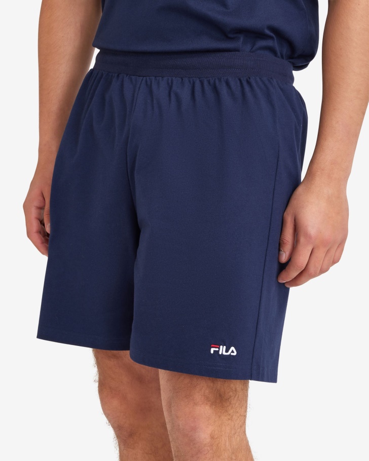 New Navy Men's Basic Mid Short Fila UK