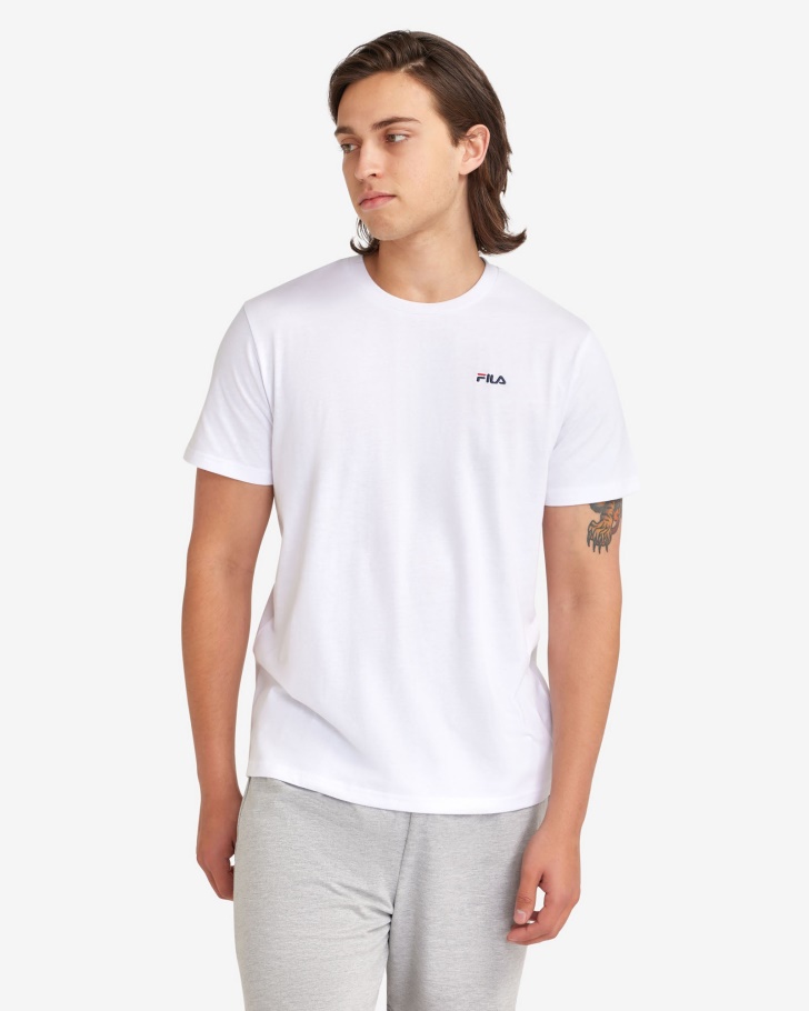 Men's Basic Tee White Fila UK