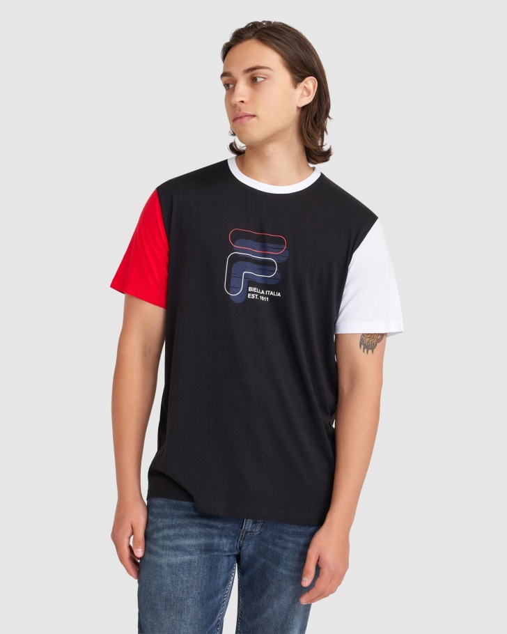 Black Men's Lennox Tee Fila UK