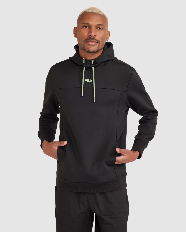 Men's Caleb Active Hoody Fila UK Black