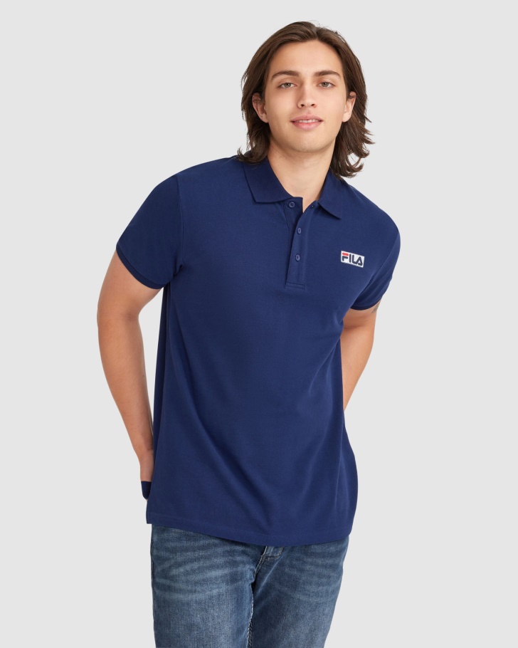 Fila UK Men's Asher Polo New Navy