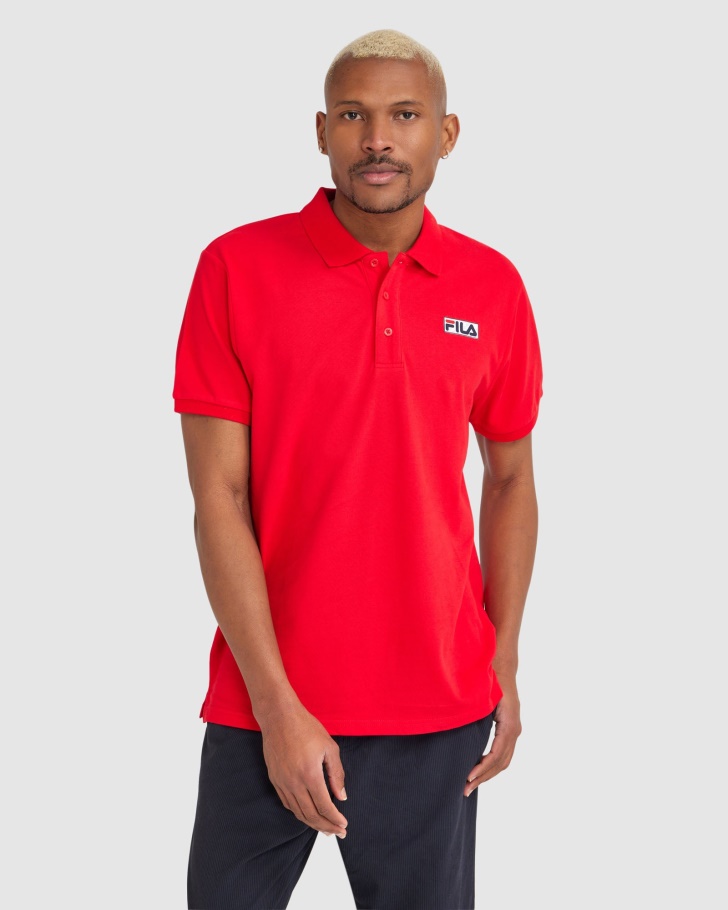 Men's Asher Polo Fila UK Red