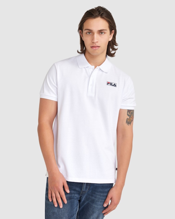 Men's Asher Polo White Fila UK
