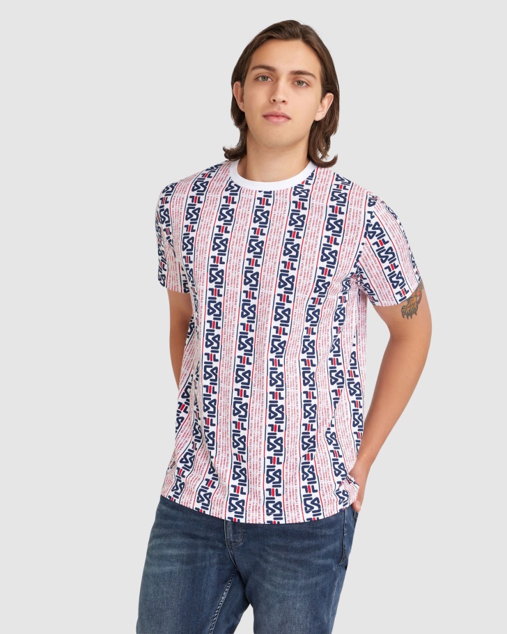 Fila UK White Men's Harrison Tee