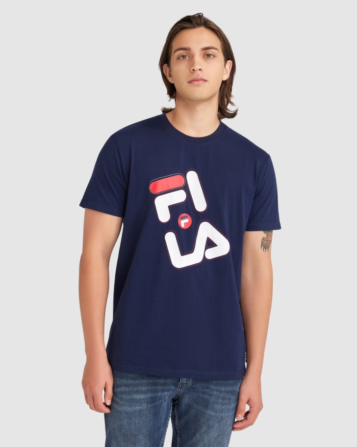 Men's Kiley Tee New Navy Fila UK