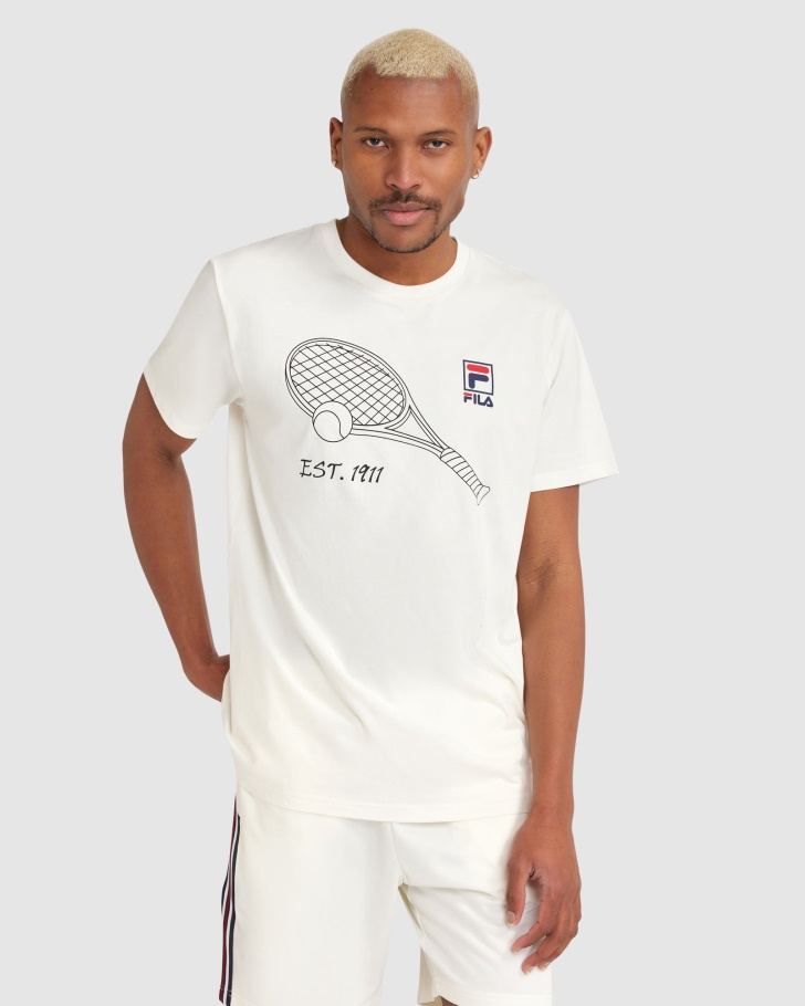 Fila UK White Men's Wyatt Tee