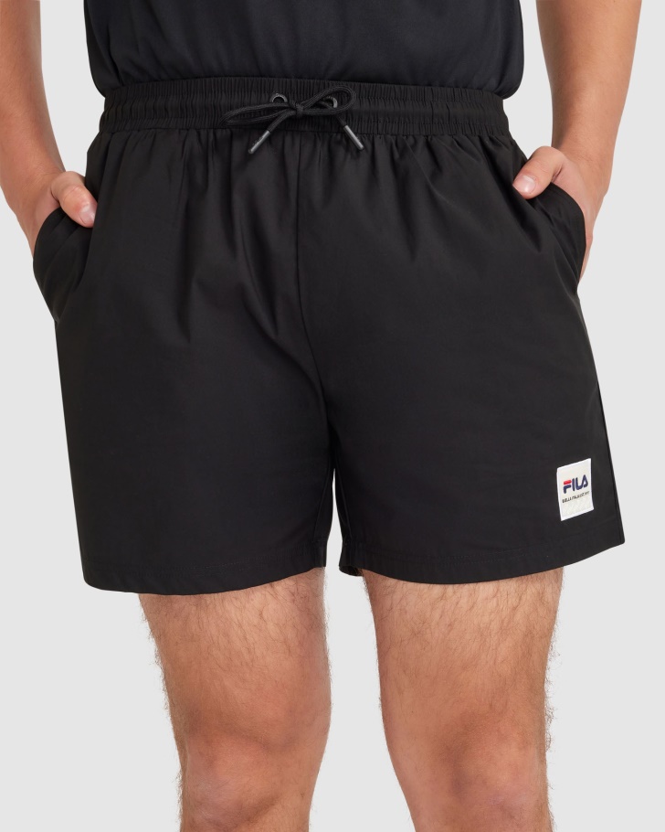 Black Fila UK Men's Marlon Short